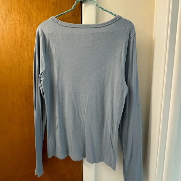 Gap Light Blue Long Sleeve Top - Picture 6 of 6